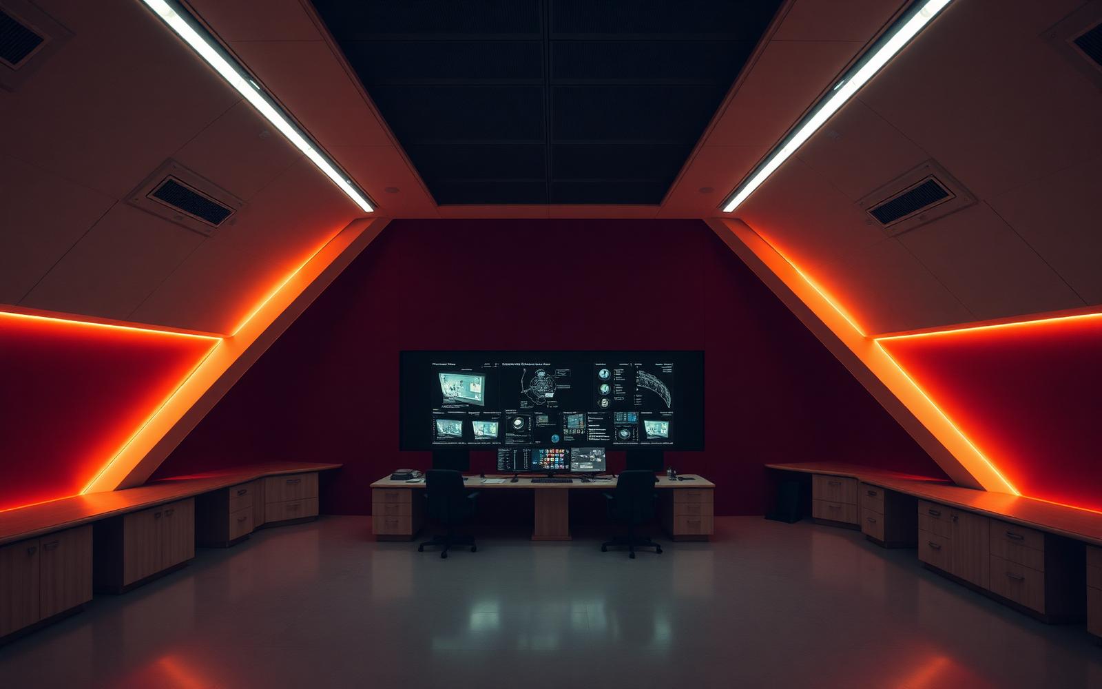 Modern operations control room representing Odoo AI calling automation